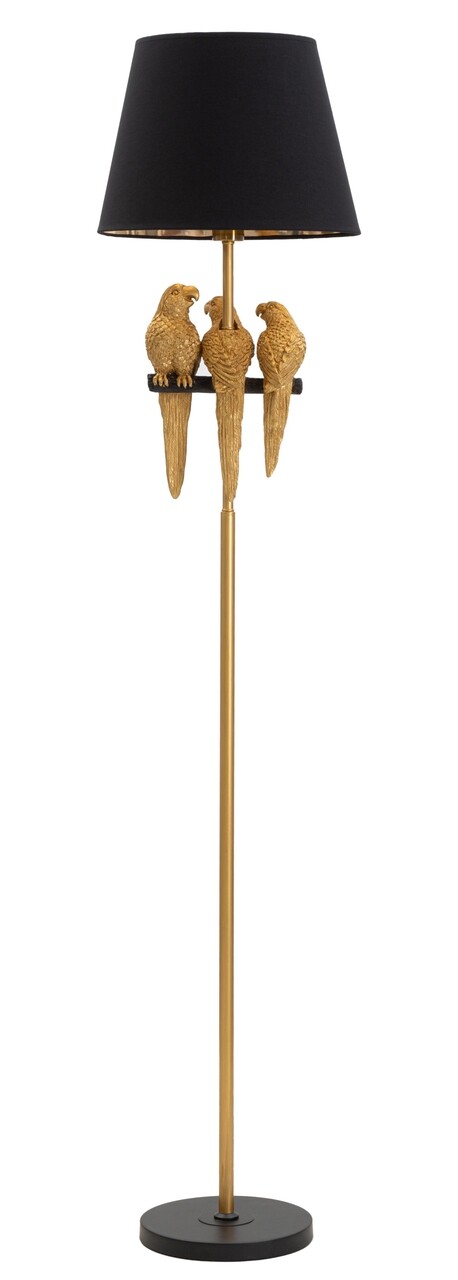 Lampadar Parrots, Mauro Ferretti, 1 x E27, 40W, Ø 37x164.5 cm, negru/auriu - imagine 7